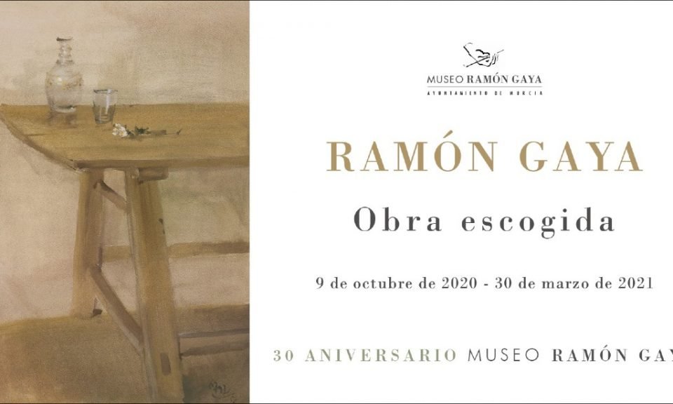 Tarjeta de invitación de la exposición del 30 aniversario del Museo Ramón Gaya
